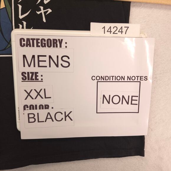 Gundam 00 Anime Graphic Crew Neck Short Sleeve T-Shirt Mens Size 2XL Black - Picture 8 of 9